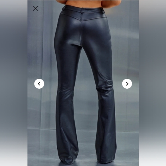 Fashion Nova Faux Leather Pant - Black - Picture 2 of 7